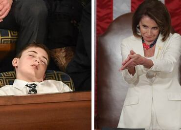 El aplauso de Pelosi y otros momentos curiosos durante el discurso de Trump