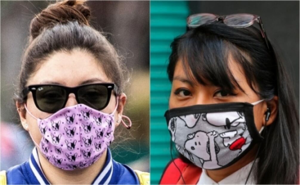 Las 26 formas diferentes de llevar cubrebocas en México
