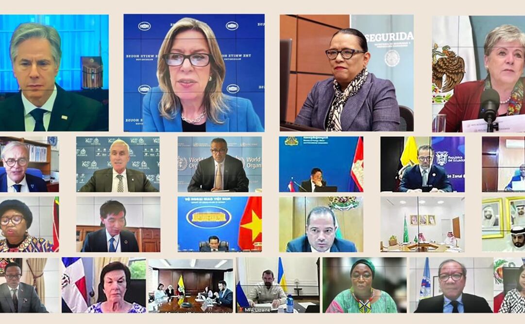 Coalición global para Atender las Amenazas de Drogas Sintéticas. Foto: Twitter @rosaicela_