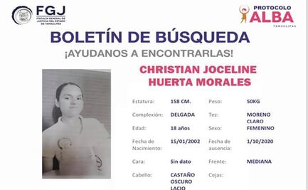 Buscan a estudiante desaparecida en Tamaulipas; ubican su teléfono en SLP