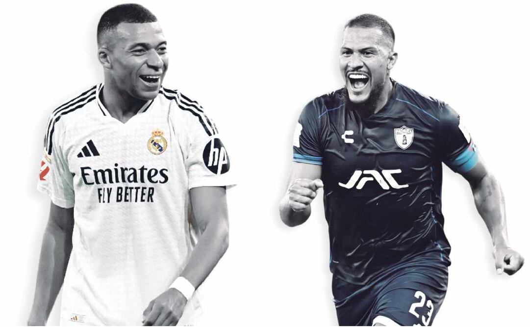 Kylian Mbappé y Salomón Rondón. Fotos: AFP y EFE