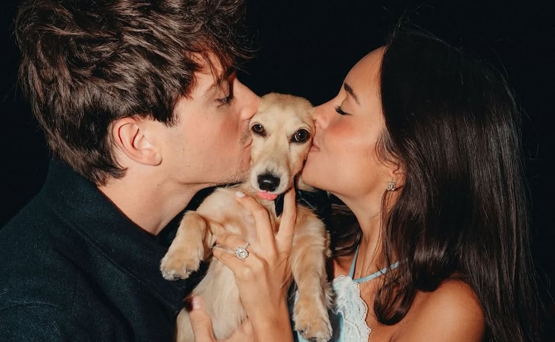 Charles Leclerc y Alexandra Saint Mleux anunciaron su compromiso el domingo. Foto: Especial. Instagram @charles_leclerc