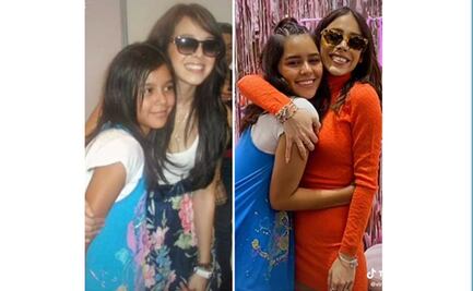 Danna Paola recrea foto con fan 10 años después; así se veían hace una década