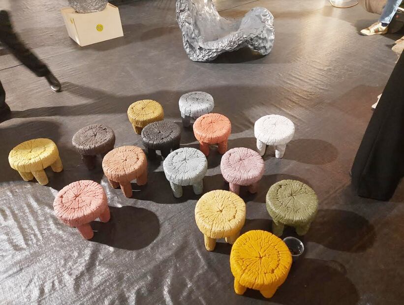 Algunas obras del taller de diseño Zaventem, para la Semana del Arte.
Foto: EL UNIVERSAL / Frida Juárez