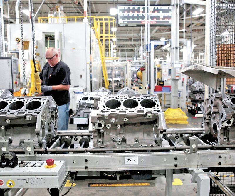 Además de la producción de más de un millón de autos, General Motors fabricó más de un millón de motores el año pasado. Foto: ARCHIVO EL UNIVERSAL