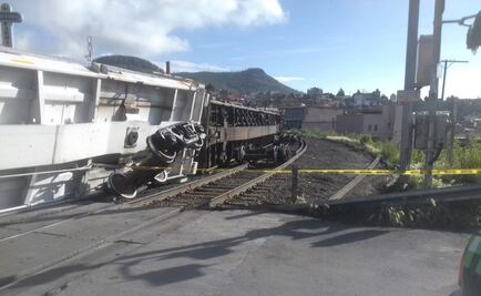 Se descarrila tren en zona del centro de Zacatecas