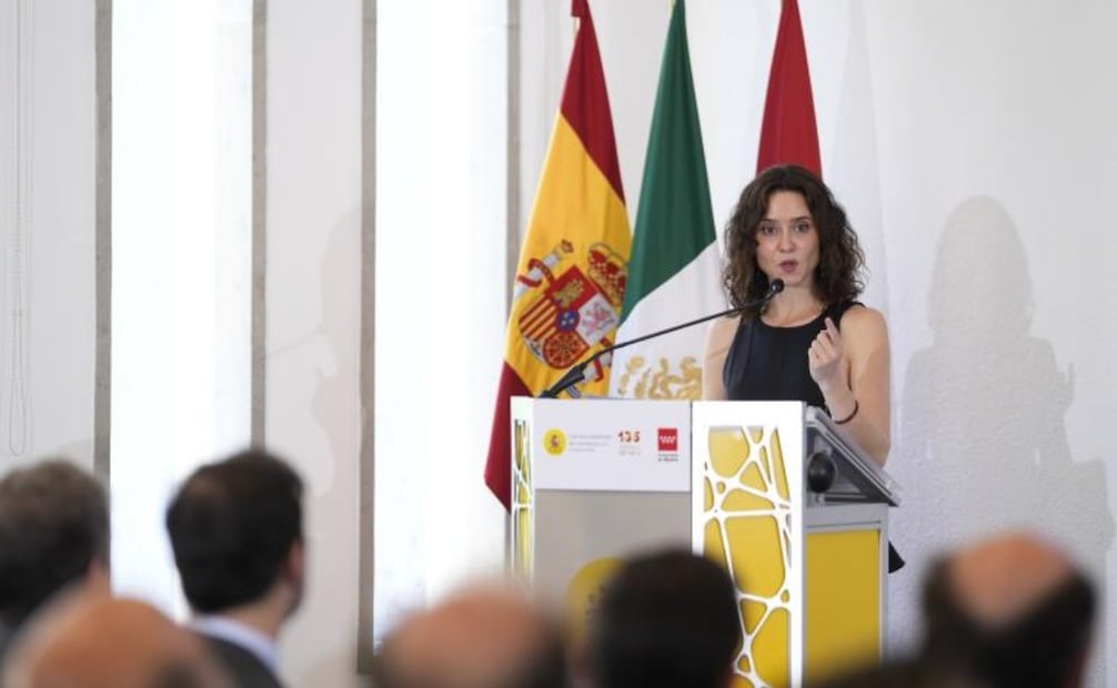Díaz Ayuso, en un encuentro informativo con un centenar de empresarios e inversores en México. (04/05/26) Foto: Comunidad de Madrid