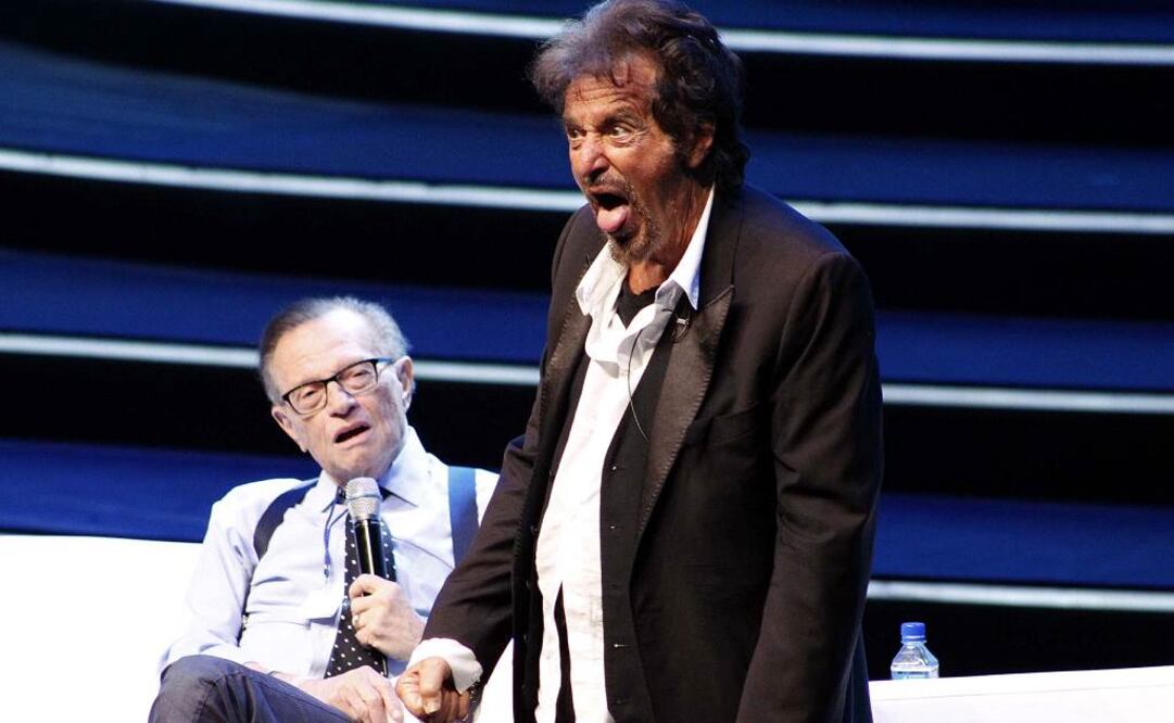 Pacino reacciona ante el público del Auditorio Nacional. Fotografía de Ariel Ojeda. EL UNIVERSAL
