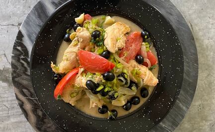 Pollo al coco con olivas ¡Está de rechupete!