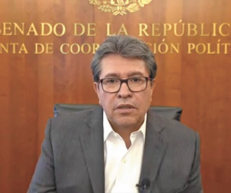 El presidente de la Jucopo del Senado, Ricardo Monreal, dijo que el sistema judicial presenta 93% de impunidad. TOMADA DE TWITTER