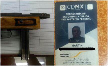 Detienen a tres sujetos por portación de arma en Coyoacán; uno era policía