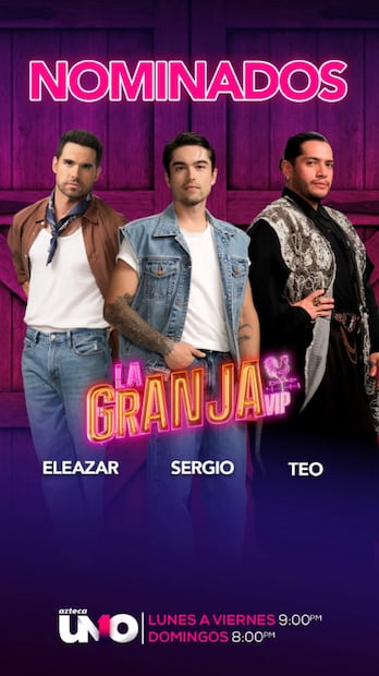 Nominados en la semifinal de La Granja VIP. Foto: La Granja VIP