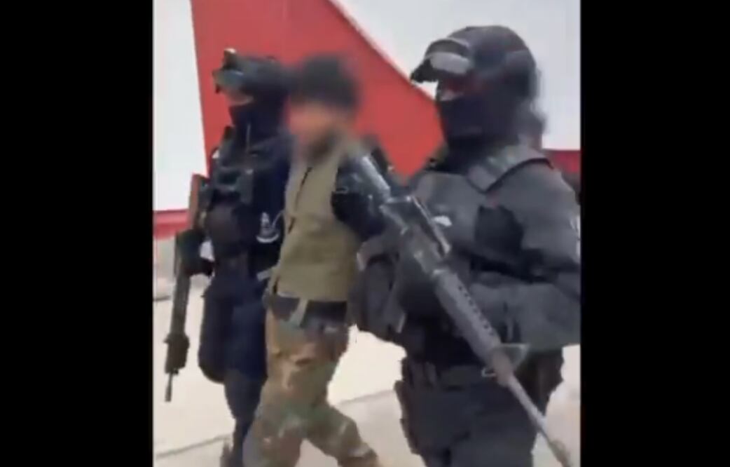 Fuerzas federales y estatales detuvieron en la comunidad de Huitzontla a nueve presuntos integrantes de un brazo armado del CJNG. Foto: Especial