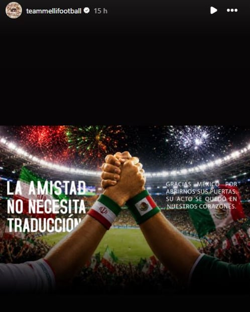 Historia de la selección de Irán - Foto: @teammellifootball en Instagram