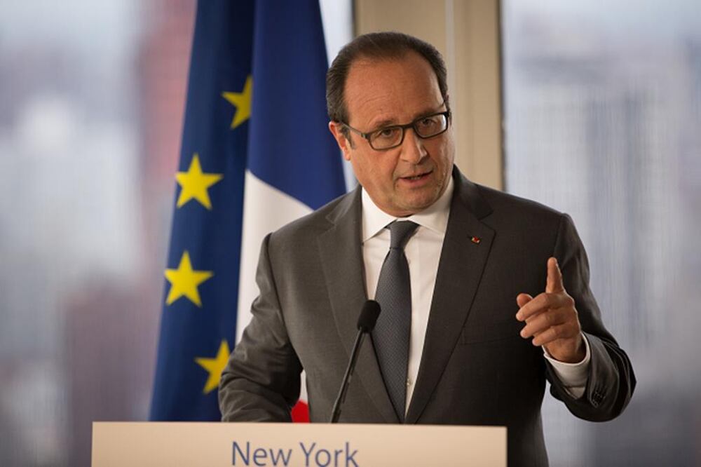 El presidente galo, François Hollande, explicó en la sede de la ONU en Nueva York los detalles acerca de esa primera operación (AP)