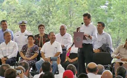 Peña Nieto firma decretos para regular y racionalizar el uso del agua