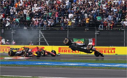 Checo Pérez abandona el GP de México tras el choque con Leclerc en la primera vuelta