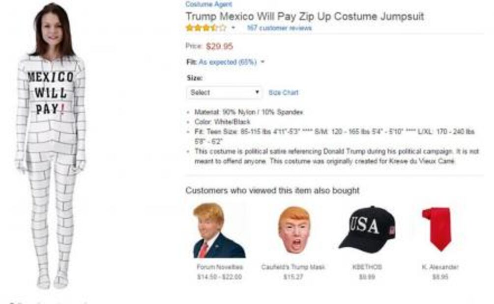 Piden a Amazon retirar el "disfraz de muro" con la leyenda "México pagará"
