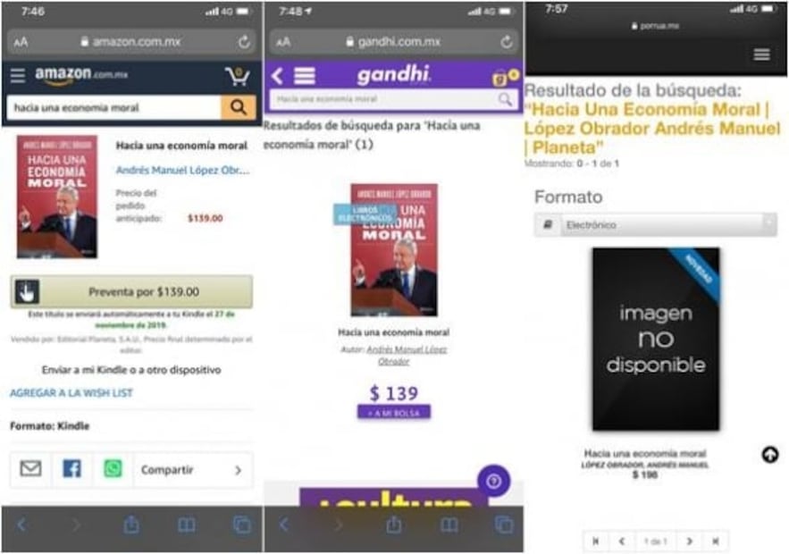 AMLO presume su libro sobre economía