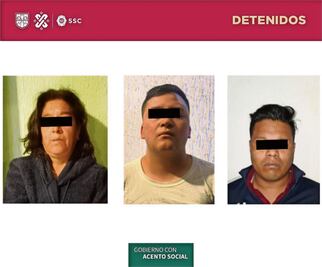 Capturan a tres integrantes de Los Mojarras