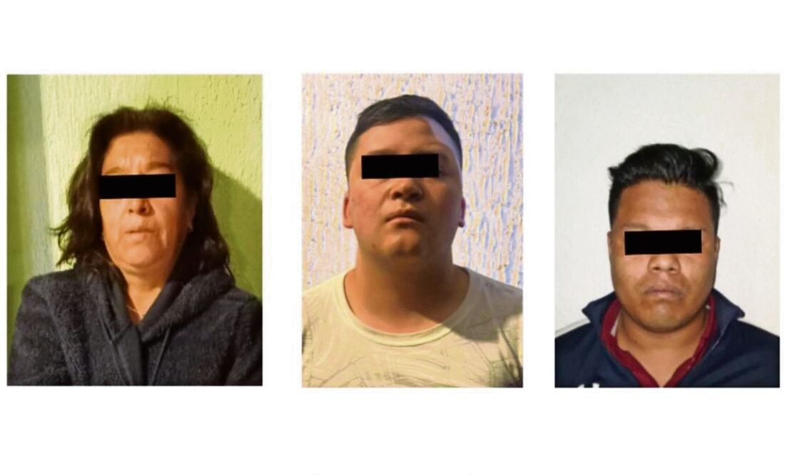 En cateos simultáneos realizados en inmuebles ubicados en Tlalpan y Tláhuac fueron detenidos los tres sujetos. Foto: Especial