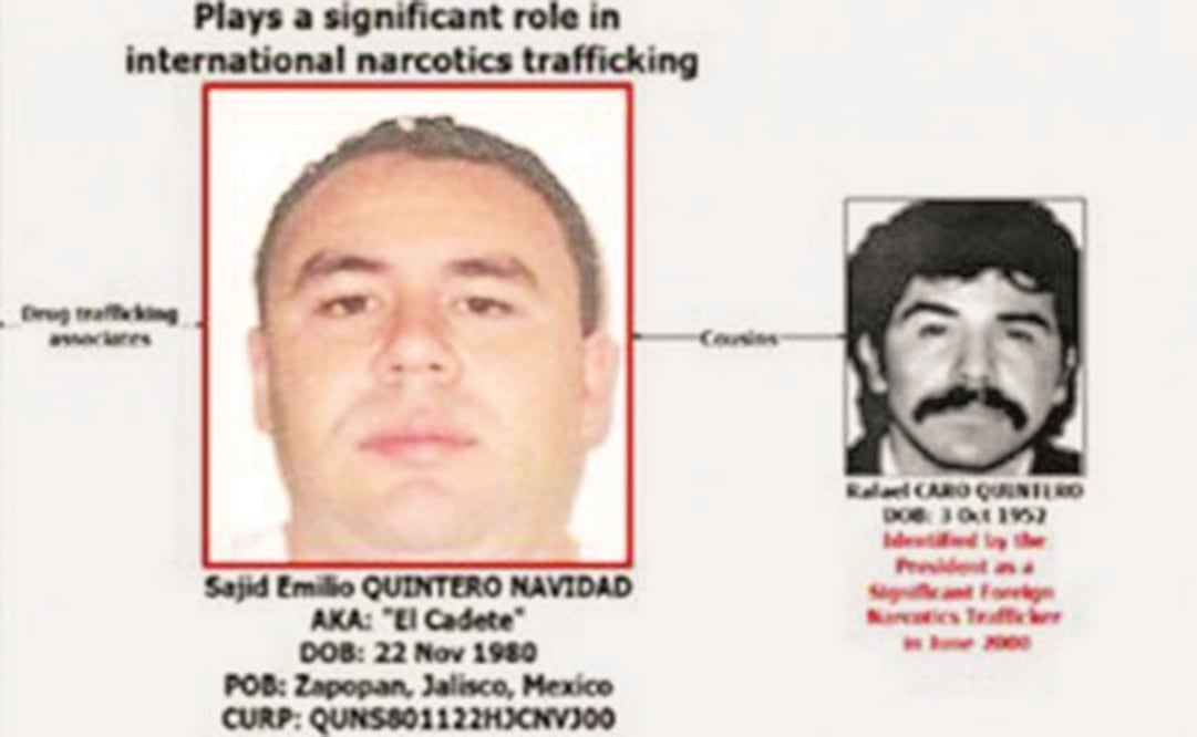 La detención de Sajid Quintero Navidad se logró gracias al trabajo coordinado de la Agencia Federal Antidrogas y el Departamento de Seguridad Nacional. (ESPECIAL)