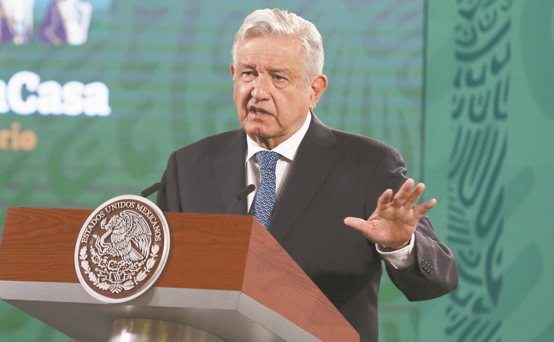 El presidente Andrés Manuel López Obrador aprovechó la conferencia matutina para asegurar que la decisión de las autoridades electorales era una expresión de fobia. Foto: CARLOS MEJÍA. EL UNIVERSAL