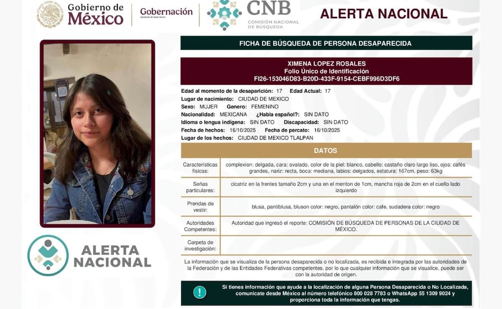 Ofrecen recompensa para localizar a Ximena y Axel, desaparecidos en Tlalpan; dan hasta un millón de pesos.
02/09/26
Foto: Especial