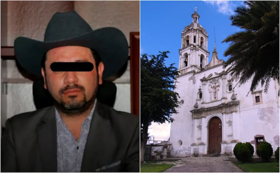 El exalcalde de Singuilucan fue detenido por estar vinculado a la "Estafa Siniestra". Foto: Especial e INAH Hidalgo