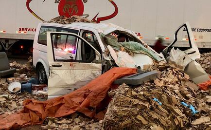 Volcadura de tráiler en carretera Lechería-Texcoco deja un muerto y 5 lesionados