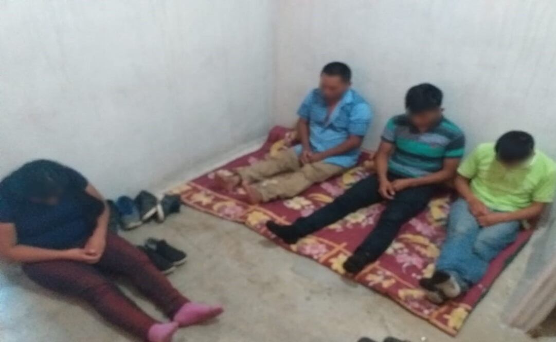 Del sitio fueron rescatados tres hombres y dos mujeres, cuyas edades oscilan entre los 19 y 49 años. Foto: Especial