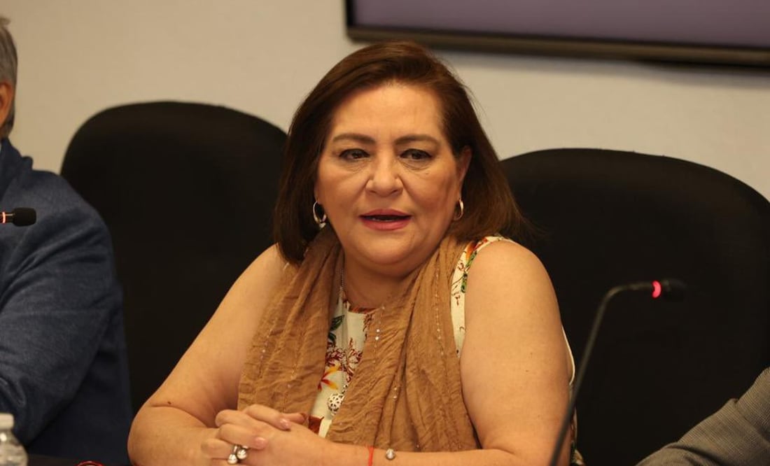 Guadalupe Taddei consejera presidenta del INE en reunión de Registro Federal de Electores del Instituto. Foto: Twitter @INEMexico