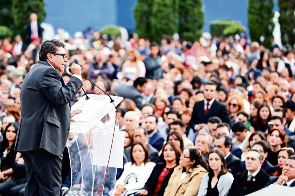 Ricardo Monreal realizó un recuento de lo logrado en 12 meses y destacó que en el comercio ambulante no hay marcha atrás. (FOTO: VALENTE ROSAS. EL UNIVERSAL)