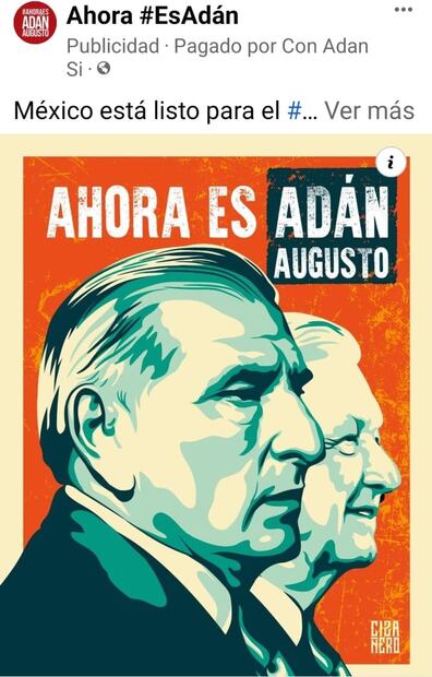 Adán Augusto López crean caricatura al estilo Barack Obama