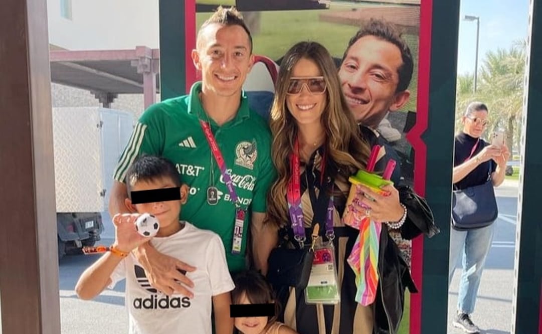Andrés Guardado con su familia - FOTO: Especial