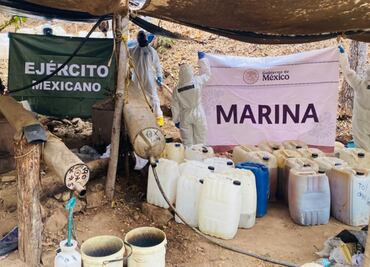 FOTOS: Desmantelan laboratorio clandestino para elaboración de drogas sintéticas en Sinaloa