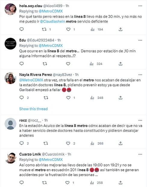 ¿Qué pasa en la Línea 8 del Metro? Reportan retrasos de hasta 30 minutos