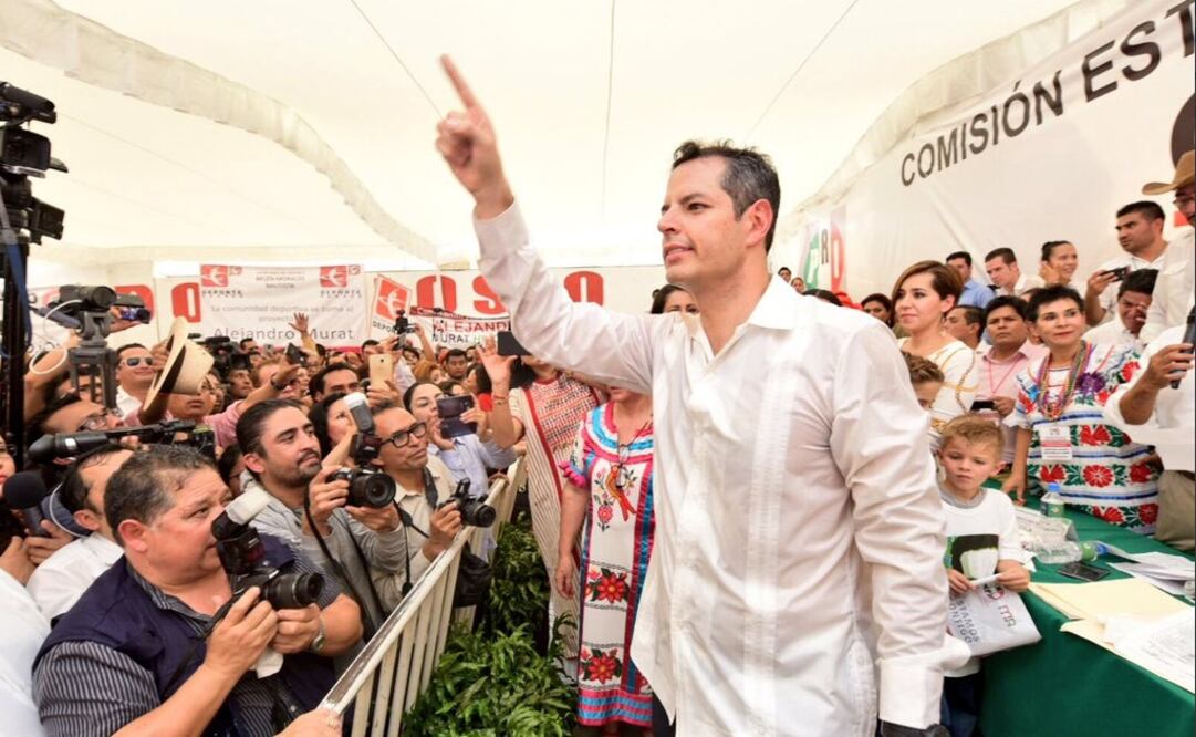El priísta ofreció construir el verdadero cambio en Oaxaca. Tomada de @alejandromurat