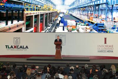 Presenta gobernador de Tlaxcala su primer Informe de Gobierno