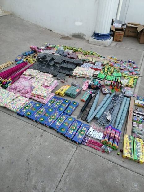 Aseguran 514 kilos de pirotecnia en municipios de Sinaloa