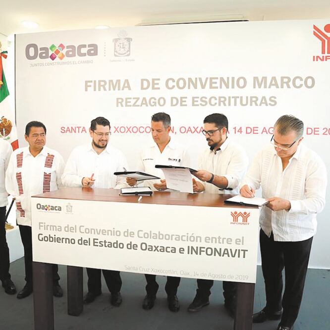 Entre las acciones del convenio se busca que el gobierno de Oaxaca apoye en la estrategia de recuperación de vivienda abandonada. TOMADA DE TWITTER