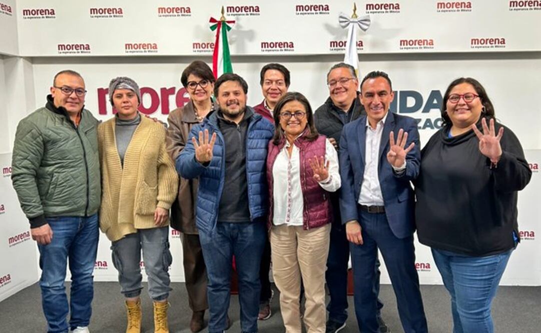 Aleida Alavés agradeció al pueblo de Iztapalapa por su confianza y reconoció la trayectoria de quienes participaron de sus demás compañeros en este proceso interno. Foto de X: @Sebas_RM