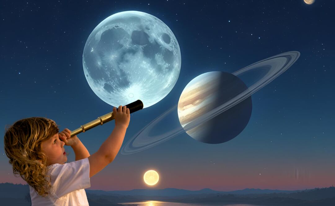Prepara tu telescopio para disfrutar de este increíble espectáculo nocturno. Foto: IA / Archivo