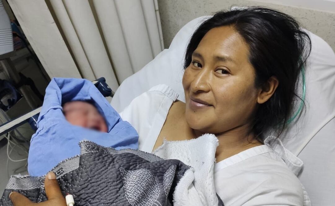 La recién nacida es la primogénita de María Teresa y Luis Manuel, originarios de la comunidad Trampa Chica. Foto: Especial