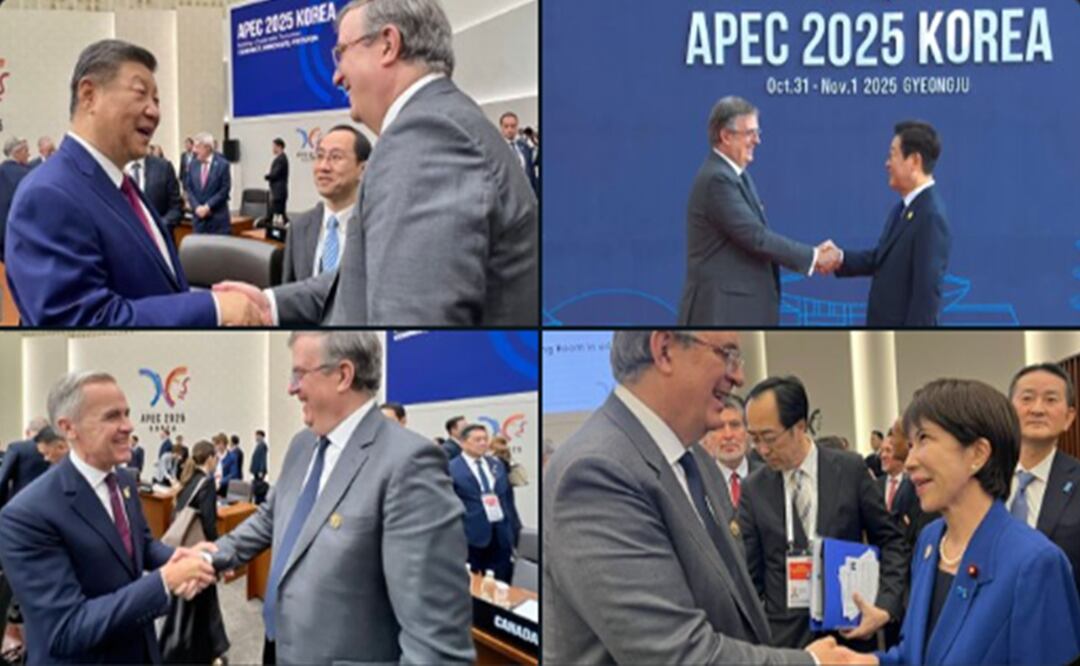El secretario de Economía de México, Marcelo Ebrard Casaubon, participó en la reunión de Líderes Económicos del Foro de Cooperación Económica Asia-Pacífico (APEC), que se celebra en Gyeongju, Corea del Sur. Imagen: Tomada de X / @SE_mx