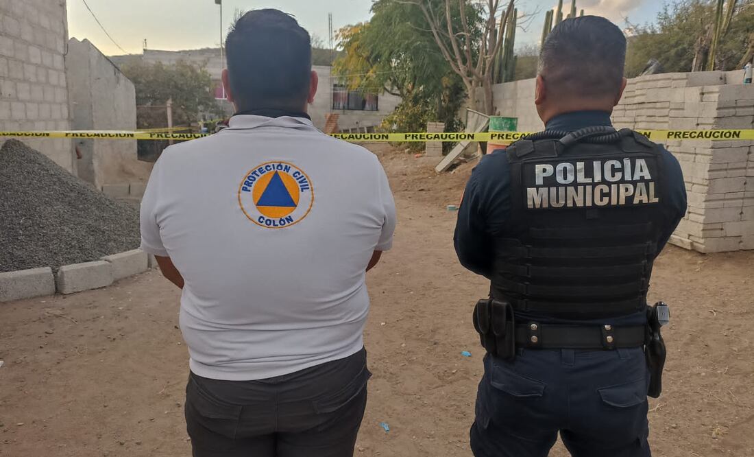 Elementos de la Policía Municipal de Colón y cuerpos de emergencia localizaron un cilindro con gas cloro, el cual fue sustraído de una de las instalaciones de la Comisión Estatal de Aguas de Querétaro. (Foto: especial)