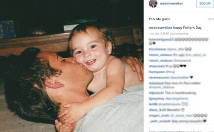 Hija de Paul Walker lo recuerda en el Día del Padre