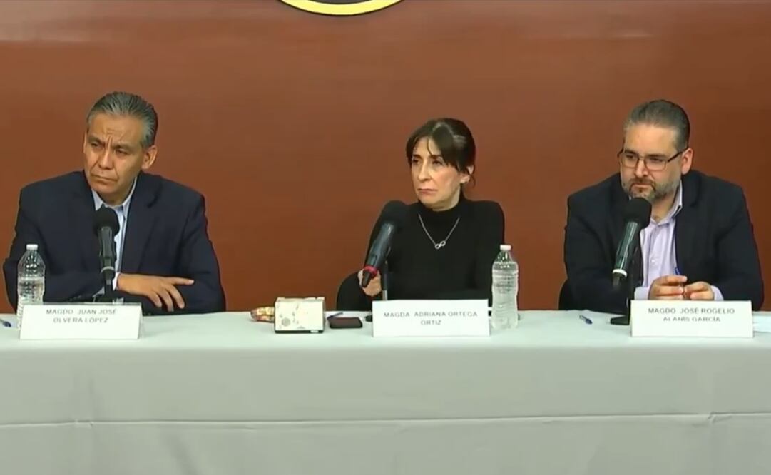 Conferencia de prensa de magistrados para informar sus motivos de estar en contra de la reforma judicial. Foto: captura
