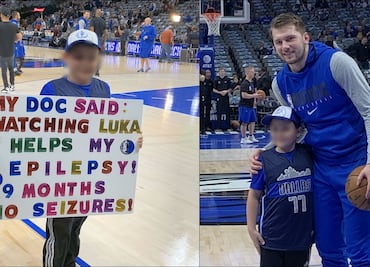 Noble gesto de Luka Doncic con niño que padece epilepsia