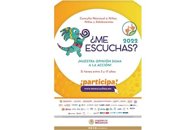 Lanzan la consulta “¿Me escuchas?”, donde menores compartirán qué los hace felices o los entristece